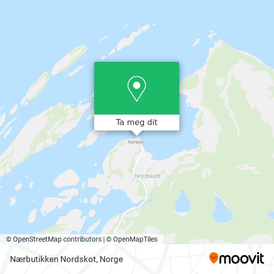 Nærbutikken Nordskot kart