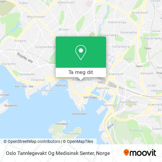 Oslo Tannlegevakt Og Medisinsk Senter kart