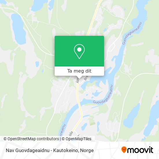 Nav Guovdageaidnu - Kautokeino kart