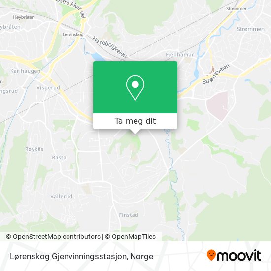 Lørenskog Gjenvinningsstasjon kart