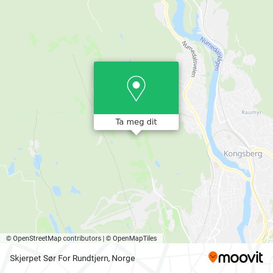 Skjerpet Sør For Rundtjern kart