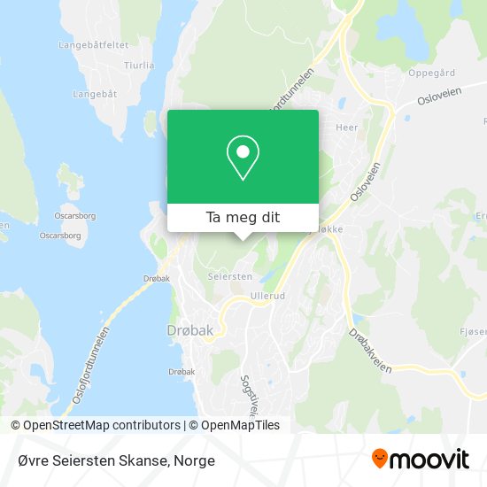 Øvre Seiersten Skanse kart