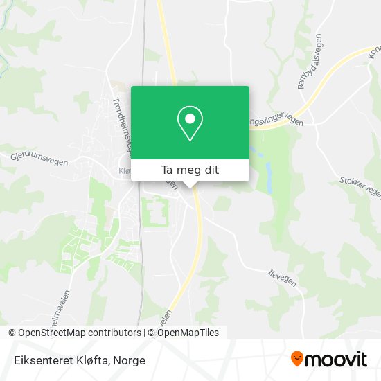 Eiksenteret Kløfta kart