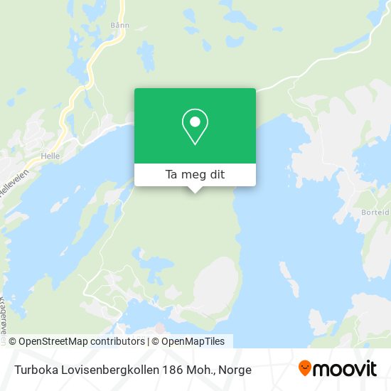 Turboka Lovisenbergkollen 186 Moh. kart