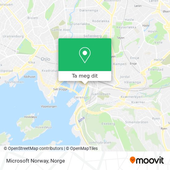 Microsoft Norway kart