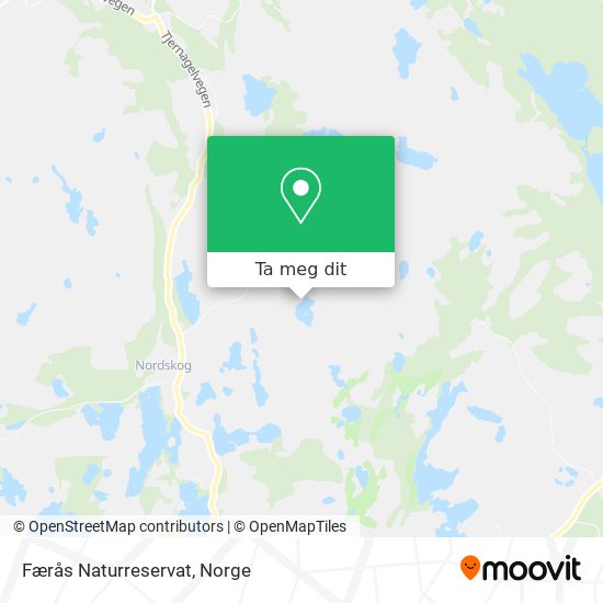 Færås Naturreservat kart