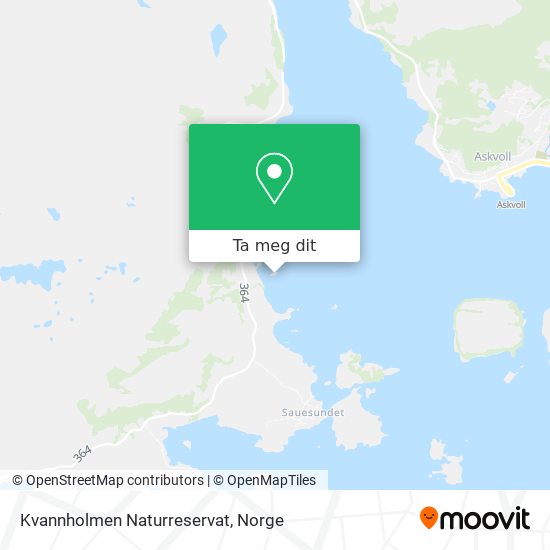 Kvannholmen Naturreservat kart