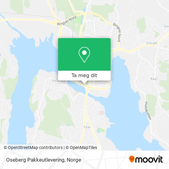 Oseberg Pakkeutlevering kart