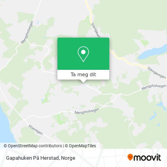Gapahuken På Herstad kart