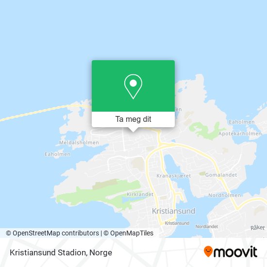 Kristiansund Stadion kart