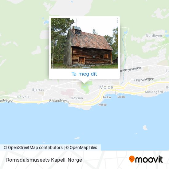 Romsdalsmuseets Kapell kart