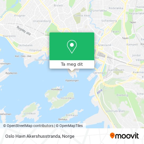 Oslo Havn Akershusstranda kart