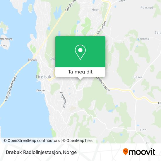 Drøbak Radiolinjestasjon kart