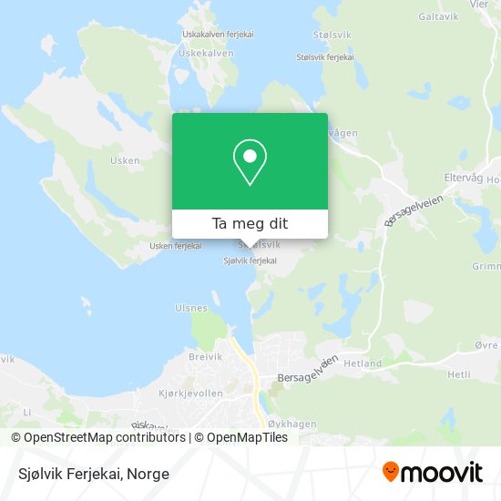 Sjølvik Ferjekai kart
