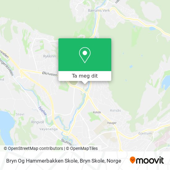Bryn Og Hammerbakken Skole, Bryn Skole kart