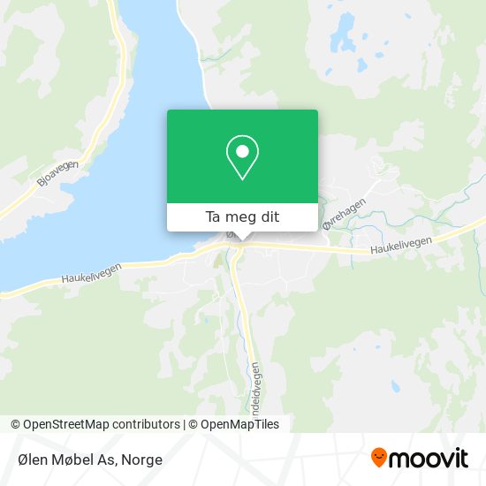 Ølen Møbel As kart