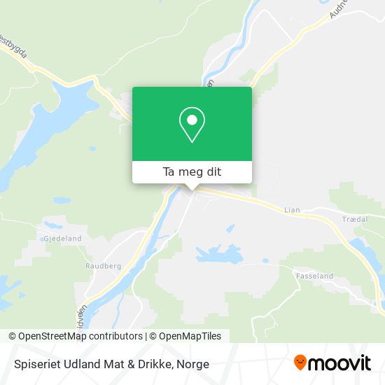 Spiseriet Udland Mat & Drikke kart