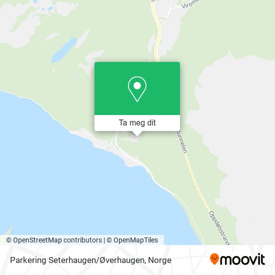 Parkering Seterhaugen / Øverhaugen kart