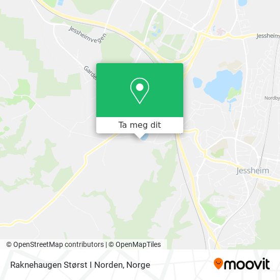 Raknehaugen Størst I Norden kart