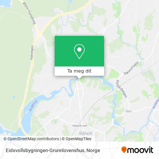 Eidsvollsbygningen-Grunnlovenshus kart