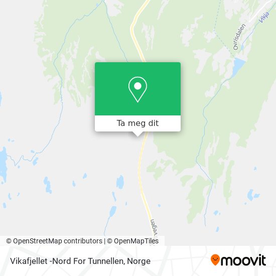 Vikafjellet -Nord For Tunnellen kart