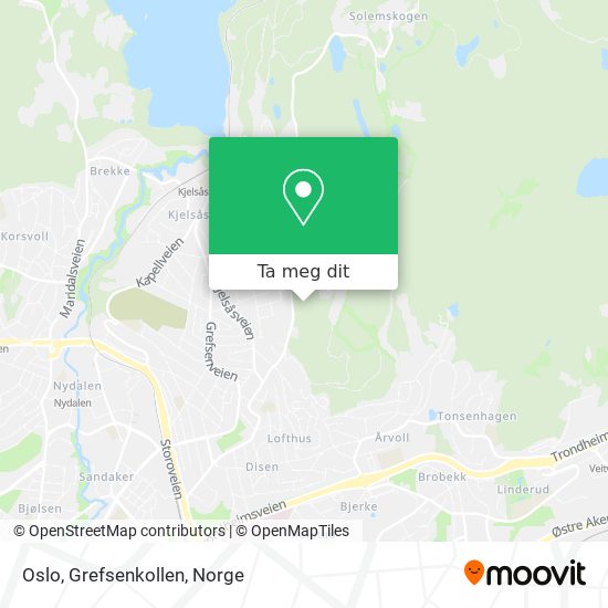 Oslo, Grefsenkollen kart
