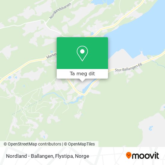 Nordland - Ballangen, Flystipa kart