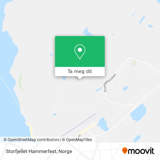 Storfjellet Hammerfest kart