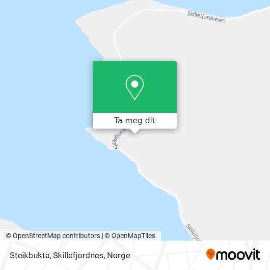 Steikbukta, Skillefjordnes kart