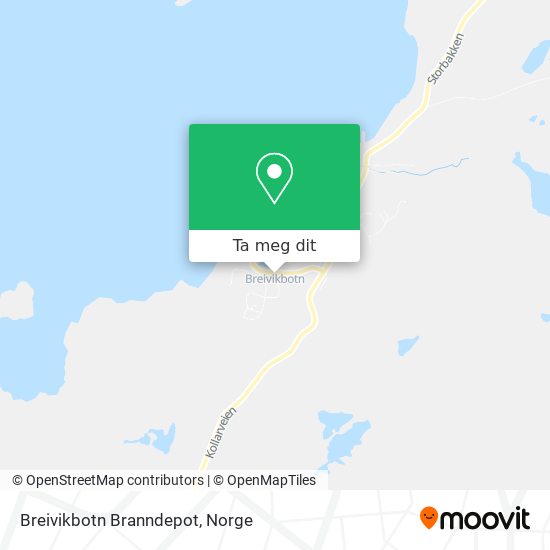 Breivikbotn Branndepot kart