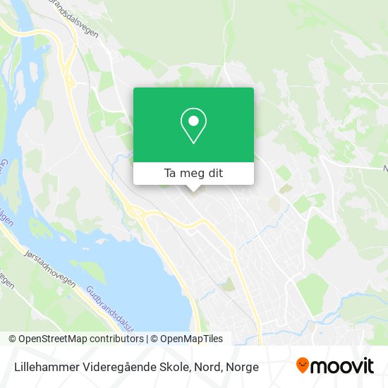 Lillehammer Videregående Skole, Nord kart