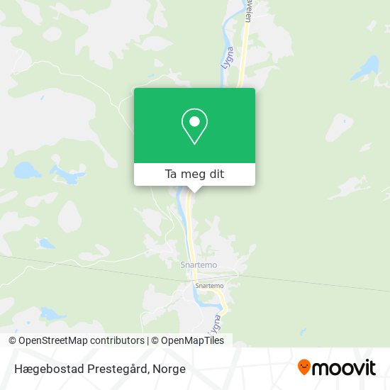 Hægebostad Prestegård kart