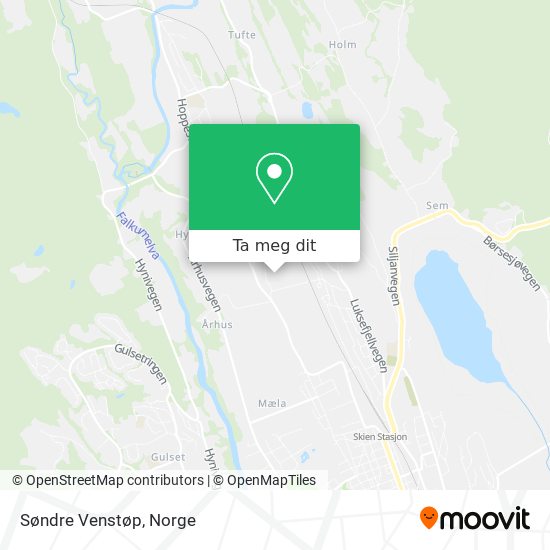 Søndre Venstøp kart