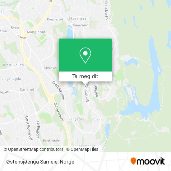 Østensjøenga Sameie kart