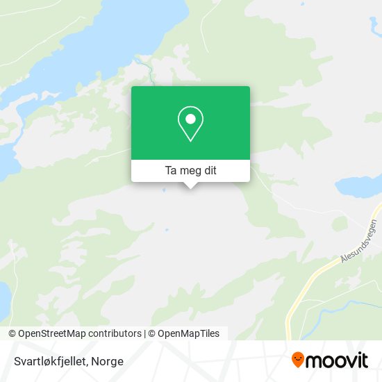 Svartløkfjellet kart