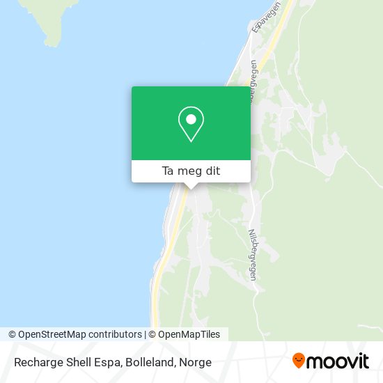 Recharge Shell Espa, Bolleland kart