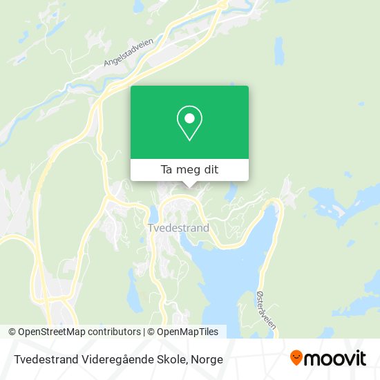 Tvedestrand Videregående Skole kart