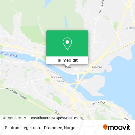 Sentrum Legekontor Drammen kart