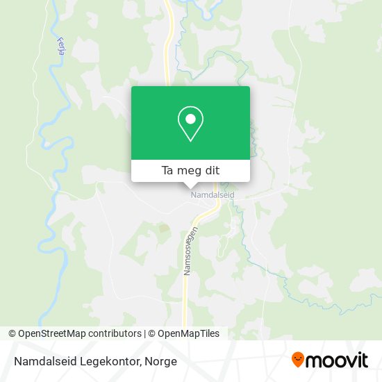 Namdalseid Legekontor kart