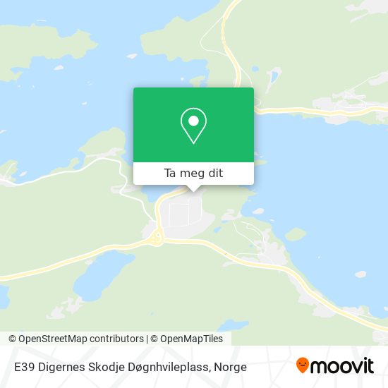 E39 Digernes Skodje Døgnhvileplass kart