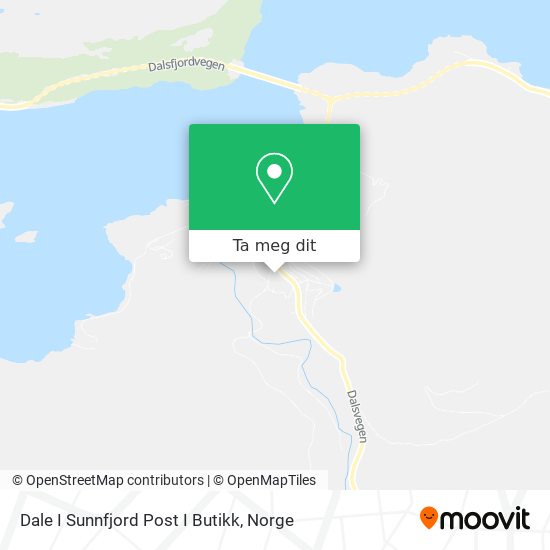 Dale I Sunnfjord Post I Butikk kart