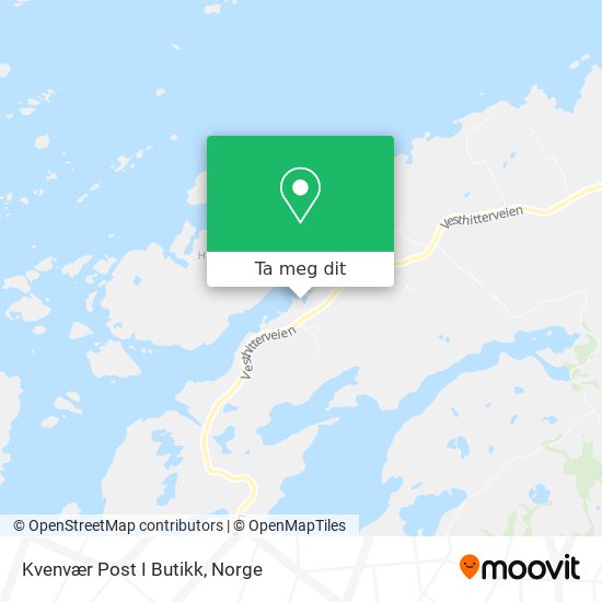 Kvenvær Post I Butikk kart