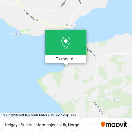 Helgøya Stinett, Informasjonsskilt kart