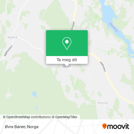 Øvre Børen kart