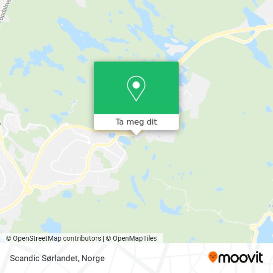 Scandic Sørlandet kart