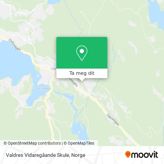 Valdres Vidaregåande Skule kart