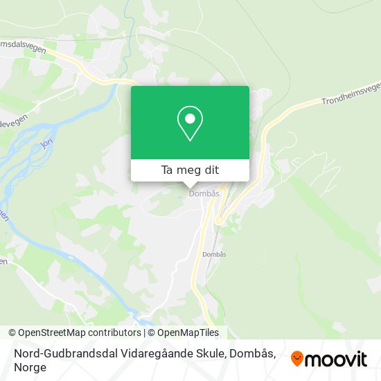Nord-Gudbrandsdal Vidaregåande Skule, Dombås kart