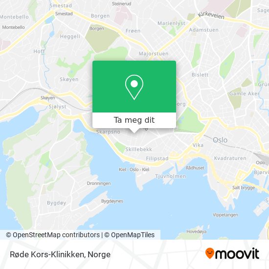 Røde Kors-Klinikken kart