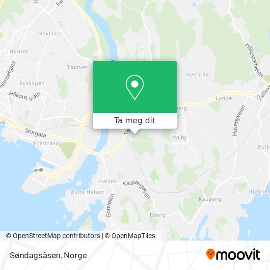 Søndagsåsen kart