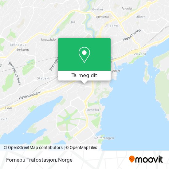 Fornebu Trafostasjon kart